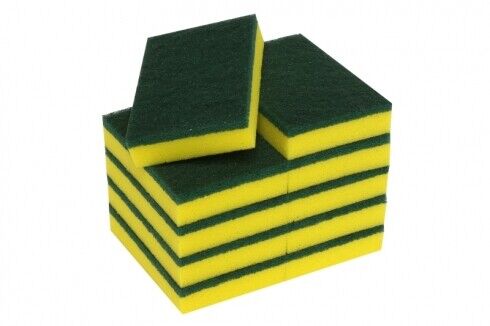 SPONGE Scourer GRE/YEL 10 Pk