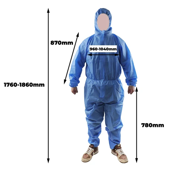 Alternative view of Coverall SMS - Blue