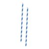 Regular Paper Straw Blue Stripe