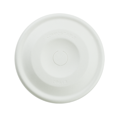 Bio C/Cup Lid Flat Fibre 90mm