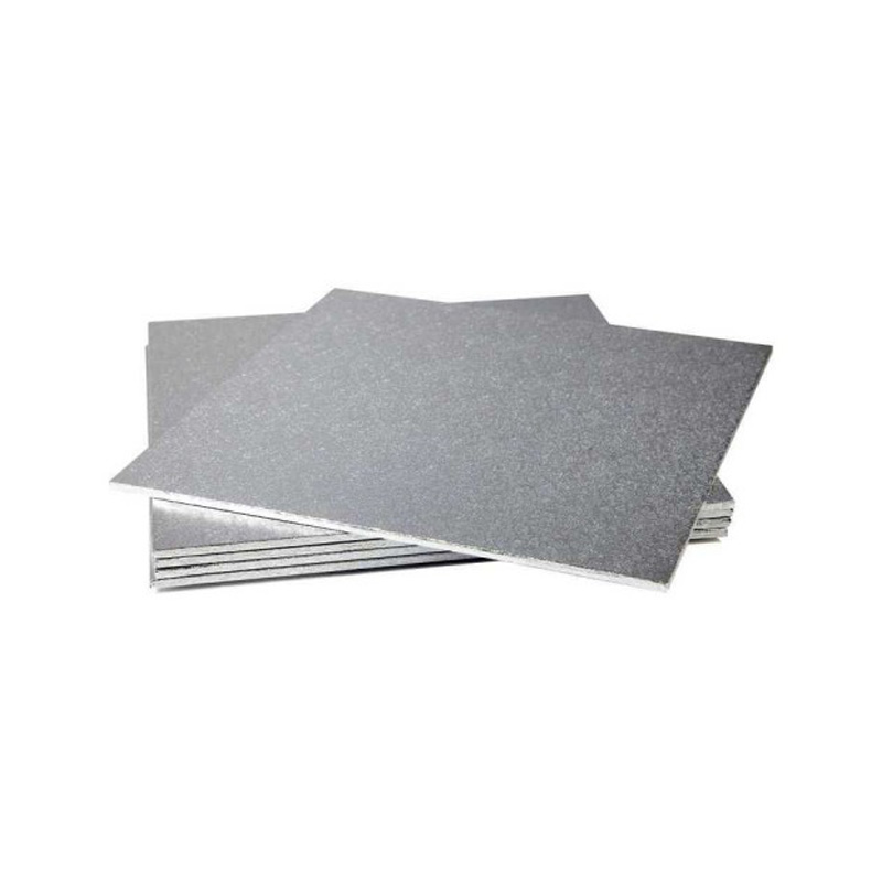 Cake Square Base SILVER 9"