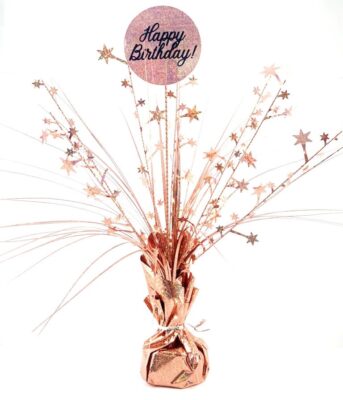 Centrepiece Rose Gold Happy Birthday