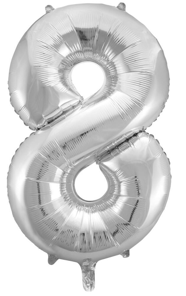 Balloon Silver Foil 34" #8