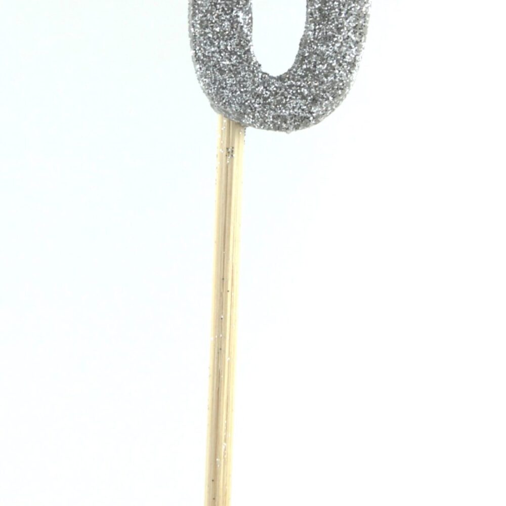 Candle Silver Long Stick #0