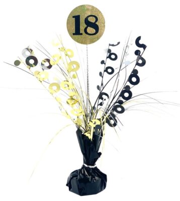 Centrepiece Black & Gold 18