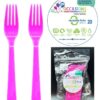 Fork Magenta 20pk