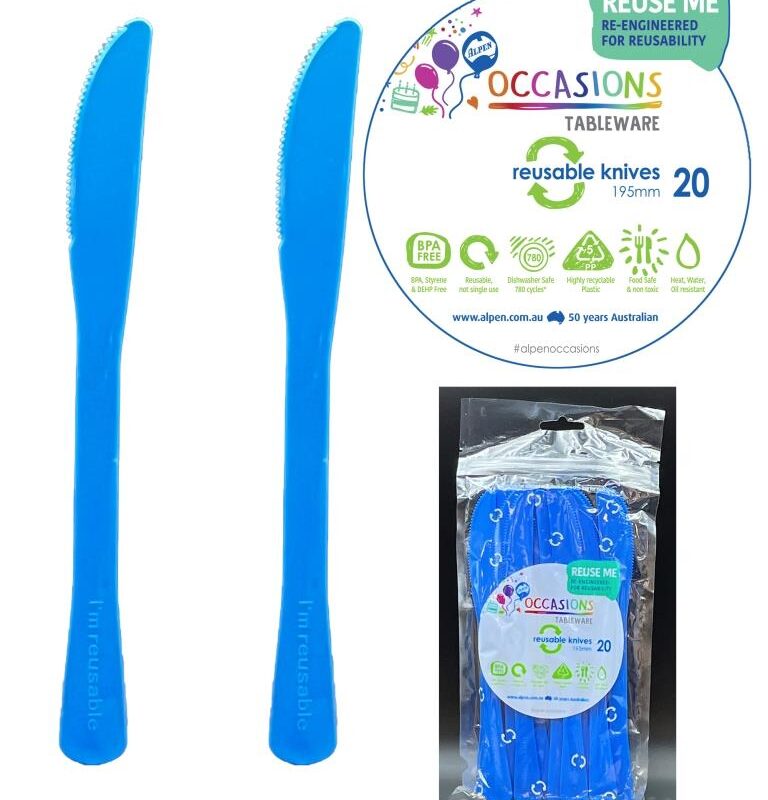 Knife Royal Blue 20pk