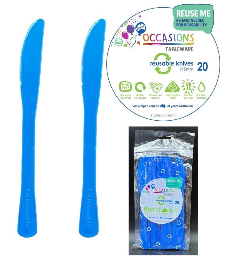 Knife Royal Blue 20pk