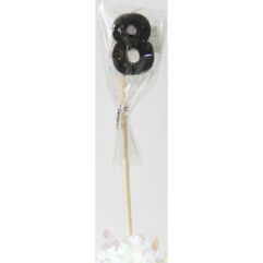 Candle Black Long Stick #8
