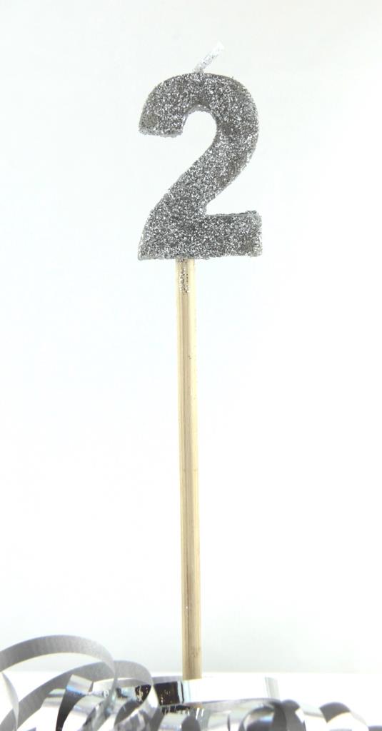 Candle Silver Long Stick #2