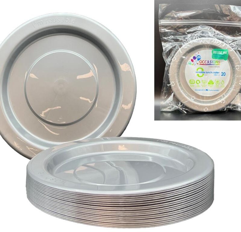 Plate Silver 20pk