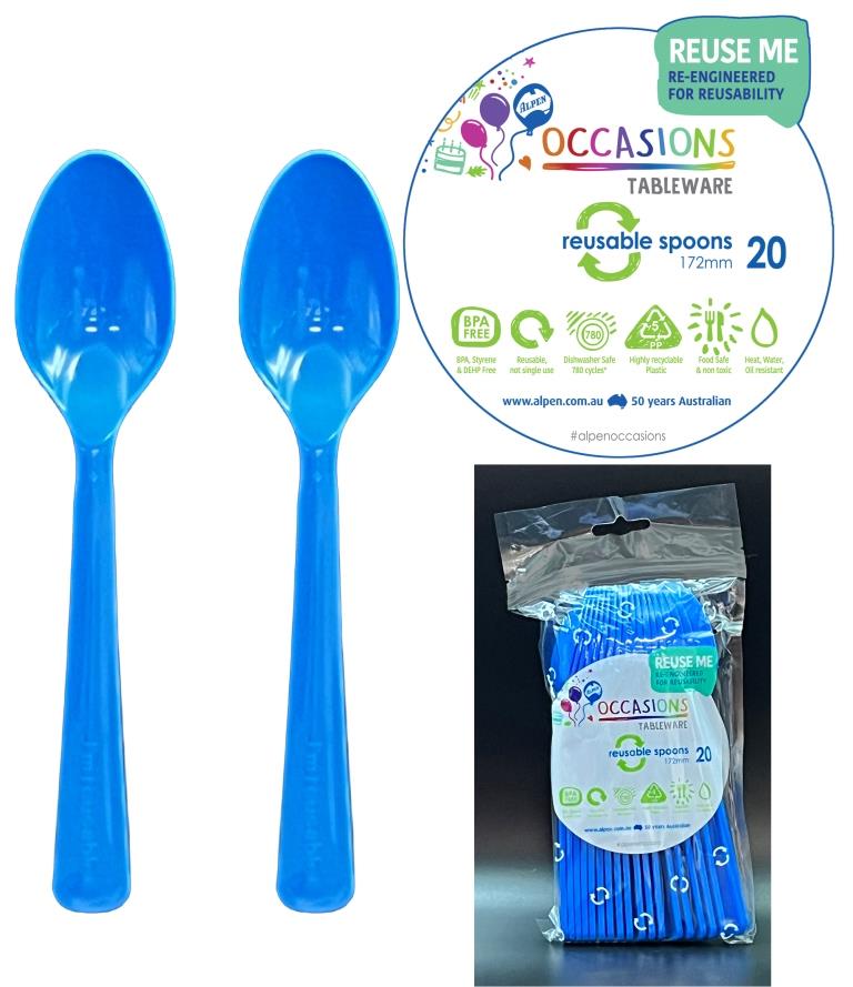 Spoon Royal Blue 20pk