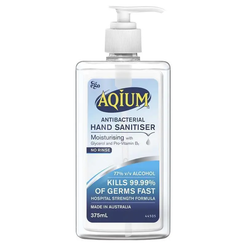 Aqium Antibacterial Hand Sanitiser 375mL