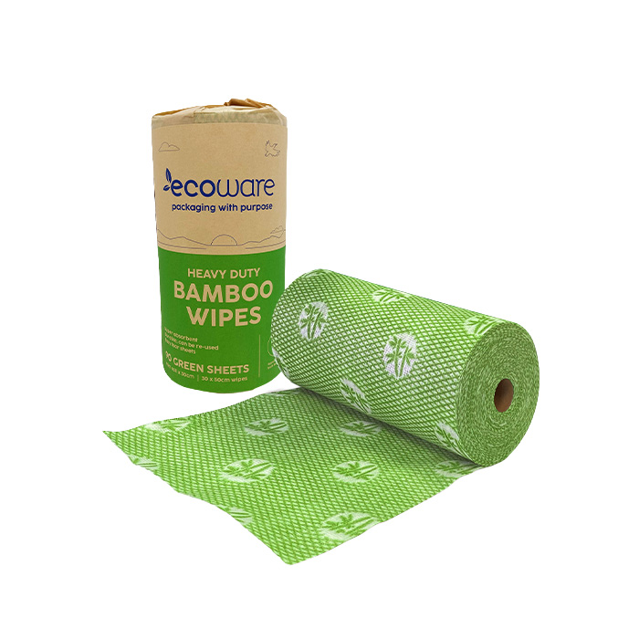 Heavy Duty Bamboo Wipes - Green