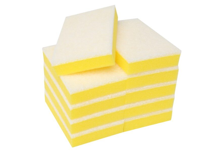 SPONGE Scourer WHI/YEL 10Pk
