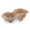 2 Cup Moulded Fibre Carry Tray