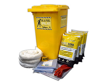 Spill Kit - Oil & Fuel 240L Wheelie Bin